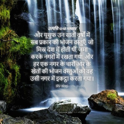 Picture 04 - उत्पत्ति 41:48 HINIRV - और यूसुफ उन सातों - Bible Verse Picture