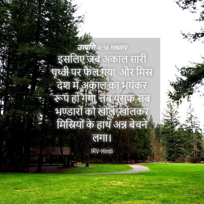 Picture 04 - उत्पत्ति 41:56 HINIRV - इसलिए जब अकाल सारी - Bible Verse Picture
