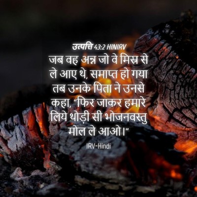 Picture 04 - उत्पत्ति 43:2 HINIRV - जब वह अन्न जो वे - Bible Verse Picture