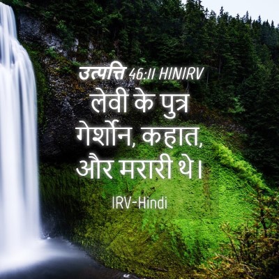 Picture 04 - उत्पत्ति 46:11 HINIRV - लेवी के पुत्र - Bible Verse Picture