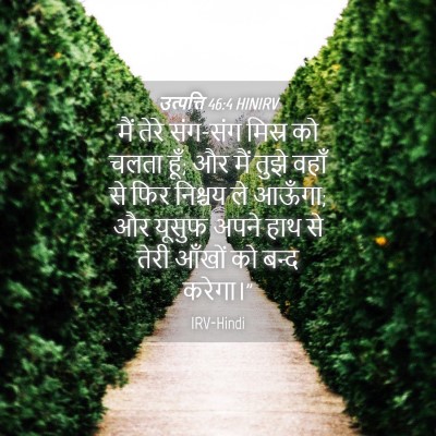 Picture 04 - उत्पत्ति 46:4 HINIRV - मैं तेरे संग-संग - Bible Verse Picture