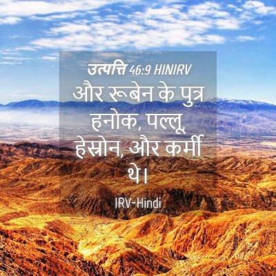 Picture 04 - उत्पत्ति 46:9 HINIRV - और रूबेन के पुत्र - Bible Verse Picture