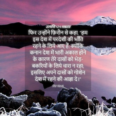 Picture 04 - उत्पत्ति 47:4 HINIRV - फिर उन्होंने - Bible Verse Picture