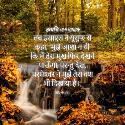 Picture 04 - उत्पत्ति 48:11 HINIRV - तब इस्राएल ने - Bible Verse Picture