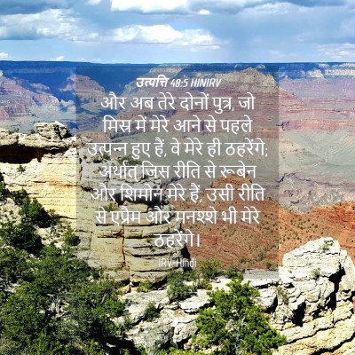 Picture 04 - उत्पत्ति 48:5 HINIRV - और अब तेरे दोनों - Bible Verse Picture