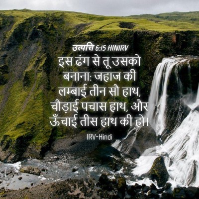 Picture 04 - उत्पत्ति 6:15 HINIRV - इस ढंग से तू उसको - Bible Verse Picture