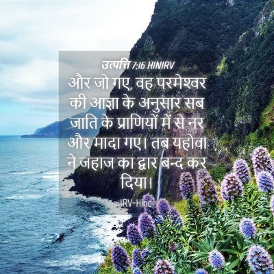Picture 04 - उत्पत्ति 7:16 HINIRV - और जो गए, वह - Bible Verse Picture