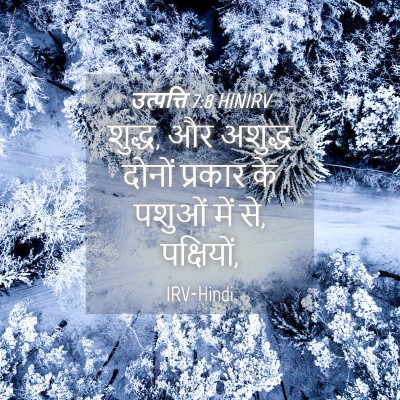 Picture 04 - उत्पत्ति 7:8 HINIRV - शुद्ध, और अशुद्ध - Bible Verse Picture