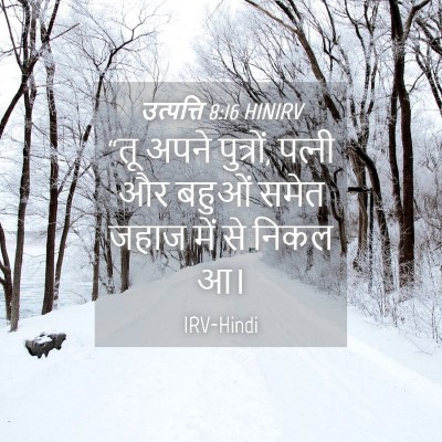 Picture 04 - उत्पत्ति 8:16 HINIRV - “तू अपने पुत्रों, - Bible Verse Picture