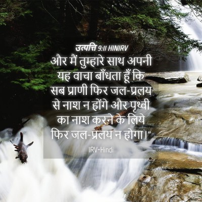Picture 04 - उत्पत्ति 9:11 HINIRV - और मैं तुम्हारे - Bible Verse Picture