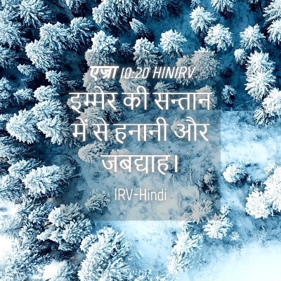 Picture 04 - एज्रा 10:20 HINIRV - इम्मेर की सन्तान - Bible Verse Picture