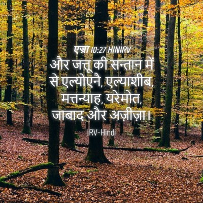 Picture 04 - एज्रा 10:27 HINIRV - और जत्तू की सन्तान - Bible Verse Picture