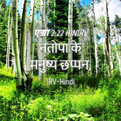 Picture 04 - एज्रा 2:22 HINIRV - नतोपा के मनुष्य - Bible Verse Picture