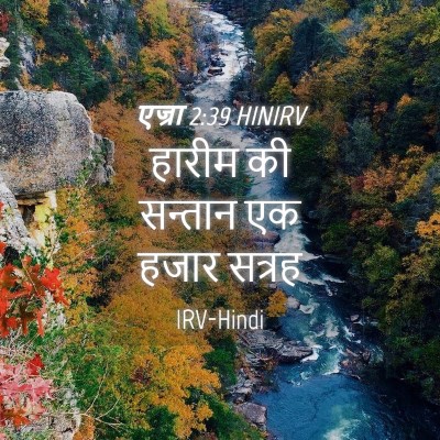 Picture 04 - एज्रा 2:39 HINIRV - हारीम की सन्तान एक - Bible Verse Picture