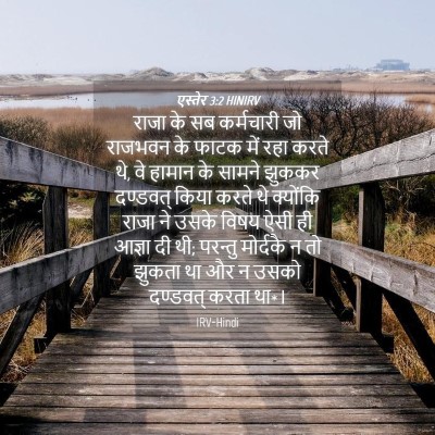 Picture 04 - एस्तेर 3:2 HINIRV - राजा के सब - Bible Verse Picture