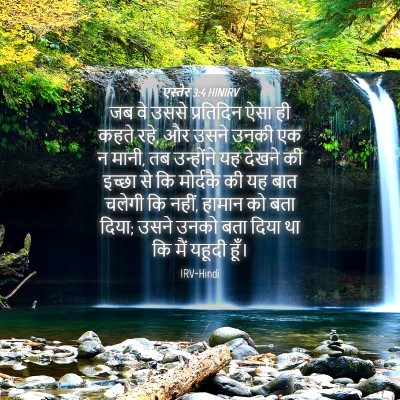 Picture 04 - एस्तेर 3:4 HINIRV - जब वे उससे - Bible Verse Picture
