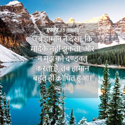 Picture 04 - एस्तेर 3:5 HINIRV - जब हामान ने देखा, - Bible Verse Picture