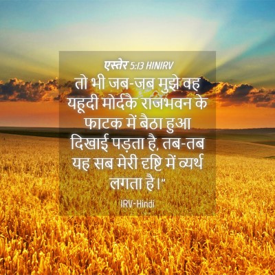Picture 04 - एस्तेर 5:13 HINIRV - तो भी जब-जब मुझे वह - Bible Verse Picture