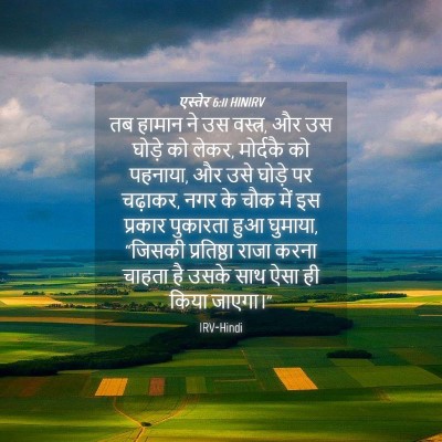 Picture 04 - एस्तेर 6:11 HINIRV - तब हामान ने उस - Bible Verse Picture