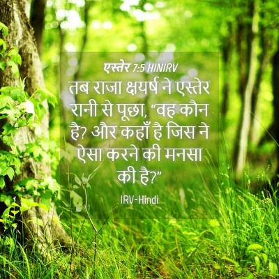 Picture 04 - एस्तेर 7:5 HINIRV - तब राजा क्षयर्ष ने - Bible Verse Picture