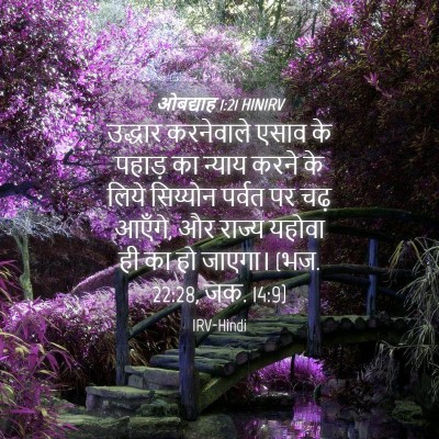Picture 04 - ओबद्याह 1:21 HINIRV - उद्धार करनेवाले - Bible Verse Picture