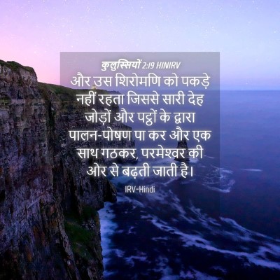 Picture 04 - कुलुस्सियों 2:19 HINIRV - और उस शिरोमणि को - Bible Verse Picture
