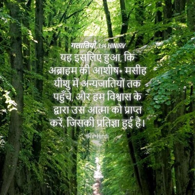 Picture 04 - गलातियों 3:14 HINIRV - यह इसलिए हुआ, कि - Bible Verse Picture