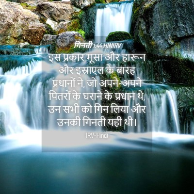 Picture 04 - गिनती 1:44 HINIRV - इस प्रकार मूसा और - Bible Verse Picture