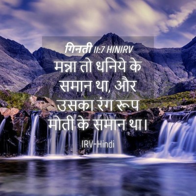 Picture 04 - गिनती 11:7 HINIRV - मन्ना तो धनिये के - Bible Verse Picture