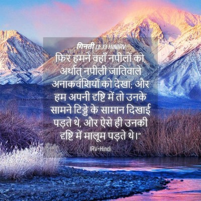 Picture 04 - गिनती 13:33 HINIRV - फिर हमने वहाँ - Bible Verse Picture