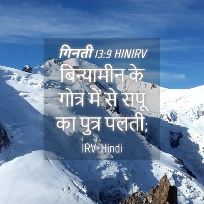 Picture 04 - गिनती 13:9 HINIRV - बिन्यामीन के - Bible Verse Picture