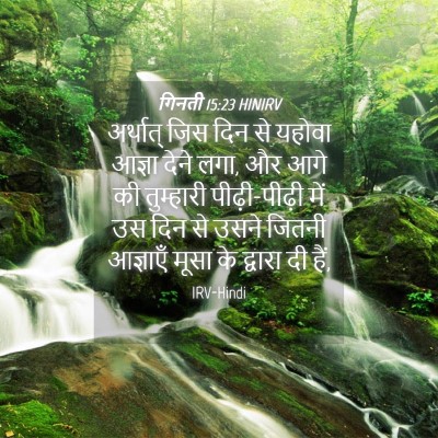 Picture 04 - गिनती 15:23 HINIRV - अर्थात् जिस दिन से - Bible Verse Picture