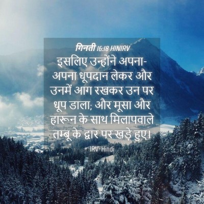 Picture 04 - गिनती 16:18 HINIRV - इसलिए उन्होंने - Bible Verse Picture