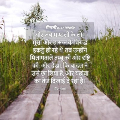 Picture 04 - गिनती 16:42 HINIRV - और जब मण्डली के लोग - Bible Verse Picture