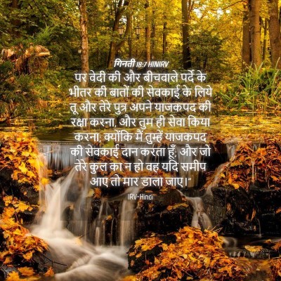 Picture 04 - गिनती 18:7 HINIRV - पर वेदी की और - Bible Verse Picture