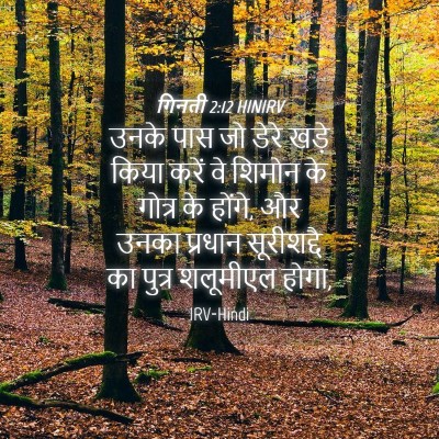 Picture 04 - गिनती 2:12 HINIRV - उनके पास जो डेरे - Bible Verse Picture