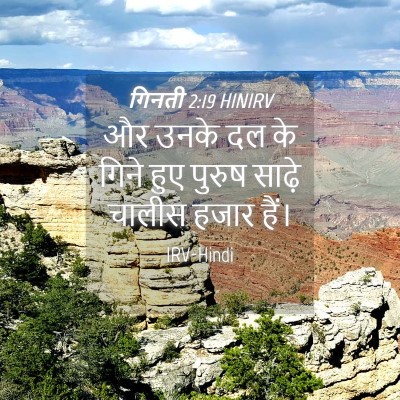 Picture 04 - गिनती 2:19 HINIRV - और उनके दल के गिने - Bible Verse Picture