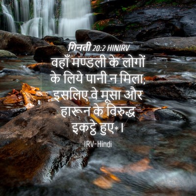 Picture 04 - गिनती 20:2 HINIRV - वहाँ मण्डली के - Bible Verse Picture
