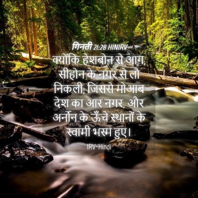 Picture 04 - गिनती 21:28 HINIRV - क्योंकि हेशबोन से - Bible Verse Picture