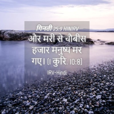 Picture 04 - गिनती 25:9 HINIRV - और मरी से चौबीस - Bible Verse Picture