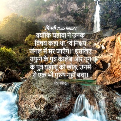 Picture 04 - गिनती 26:65 HINIRV - क्योंकि यहोवा ने - Bible Verse Picture
