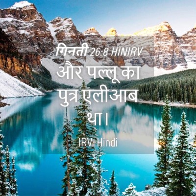 Picture 04 - गिनती 26:8 HINIRV - और पल्लू का पुत्र - Bible Verse Picture