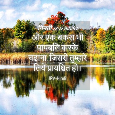 Picture 04 - गिनती 28:22 HINIRV - और एक बकरा भी - Bible Verse Picture