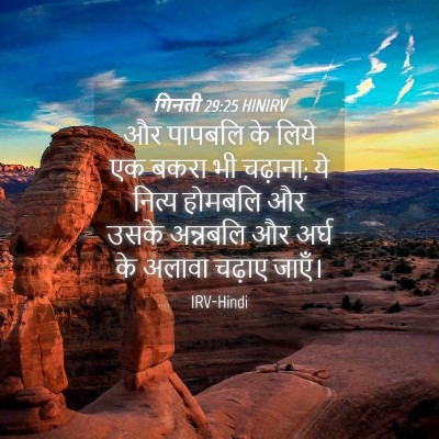 Picture 04 - गिनती 29:25 HINIRV - और पापबलि के लिये - Bible Verse Picture