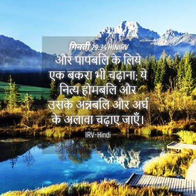 Picture 04 - गिनती 29:34 HINIRV - और पापबलि के लिये - Bible Verse Picture