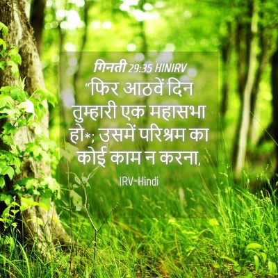 Picture 04 - गिनती 29:35 HINIRV - “फिर आठवें दिन - Bible Verse Picture