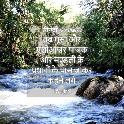 Picture 04 - गिनती 32:2 HINIRV - तब मूसा और एलीआजर - Bible Verse Picture