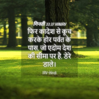 Picture 04 - गिनती 33:37 HINIRV - फिर कादेश से कूच - Bible Verse Picture