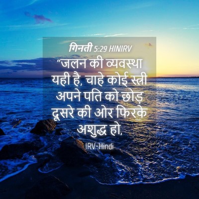 Picture 04 - गिनती 5:29 HINIRV - “जलन की व्यवस्था - Bible Verse Picture