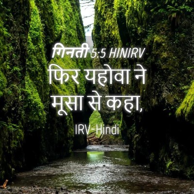 Picture 04 - गिनती 5:5 HINIRV - फिर यहोवा ने मूसा - Bible Verse Picture